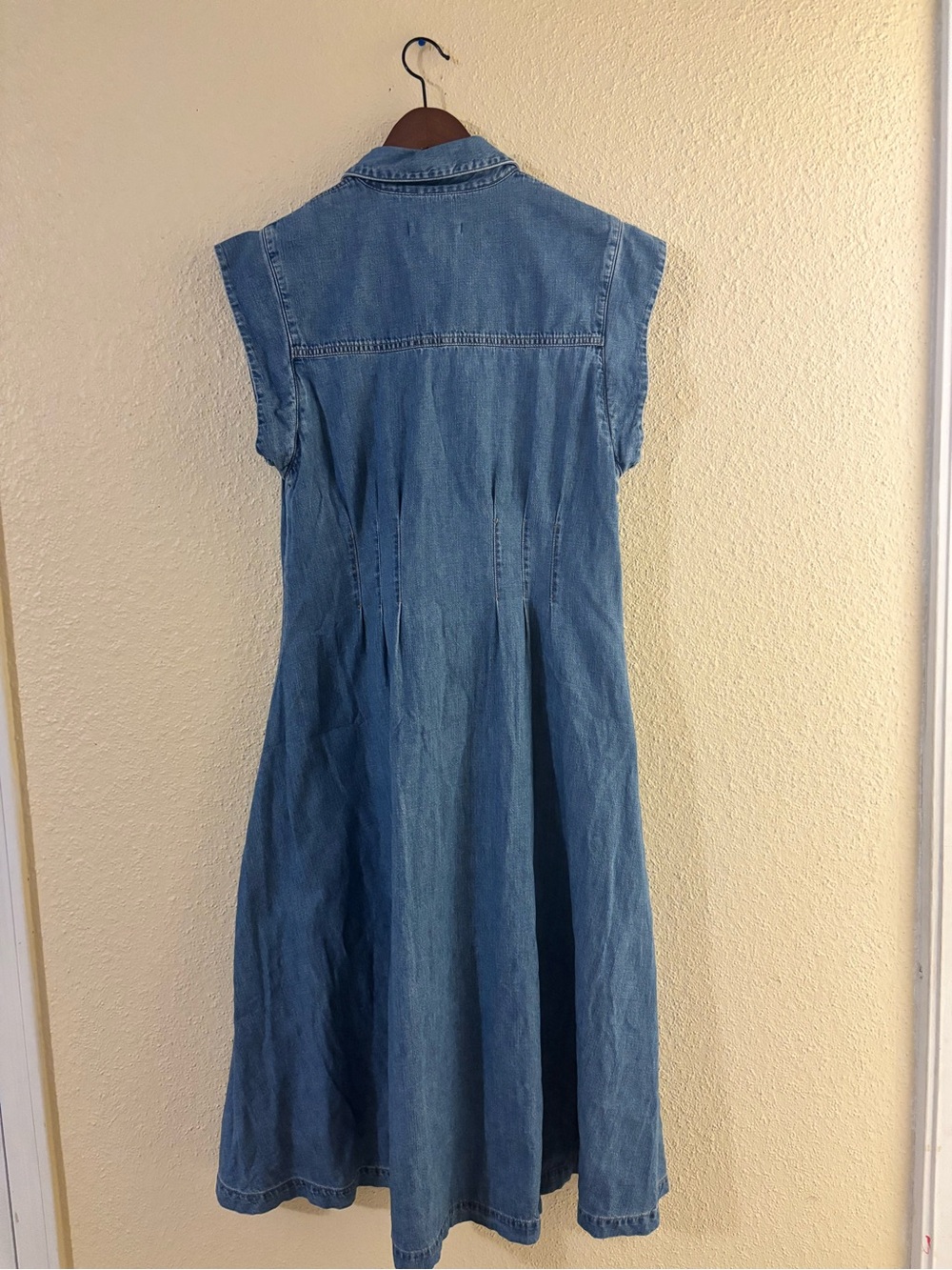 Veronica Beard Ruben Denim Midi Dress- Size 12 - Picture 5 of 7